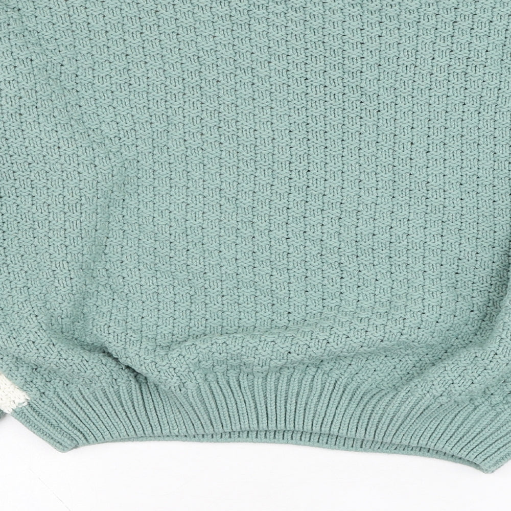 In the Style Womens Grey Round Neck Acrylic Pullover Jumper Size 8