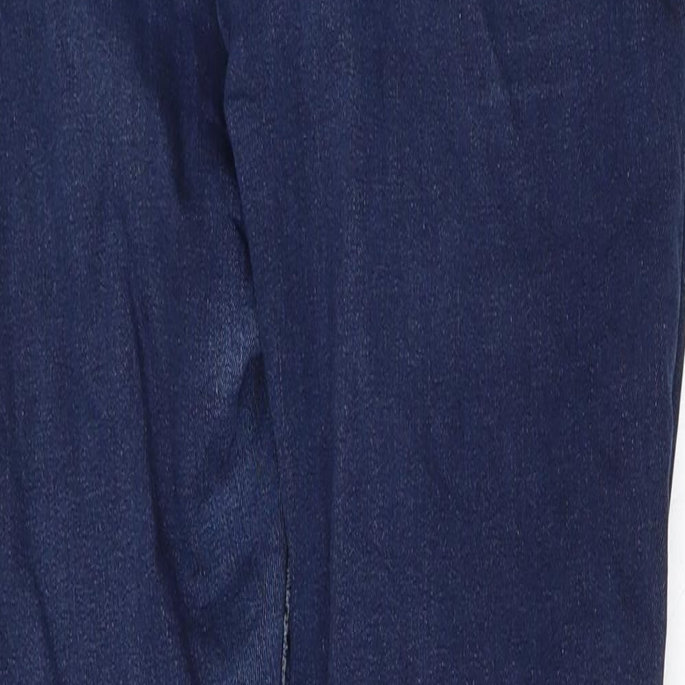 Denim & Co. Womens Blue Cotton Tapered Jeans Size 10 L30 in Regular