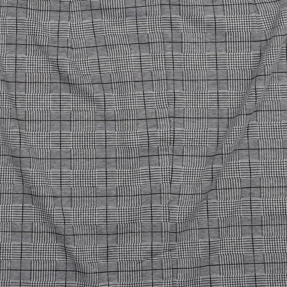 Ambria Womens Grey Plaid Polyester Straight & Pencil Skirt Size 20 Zip