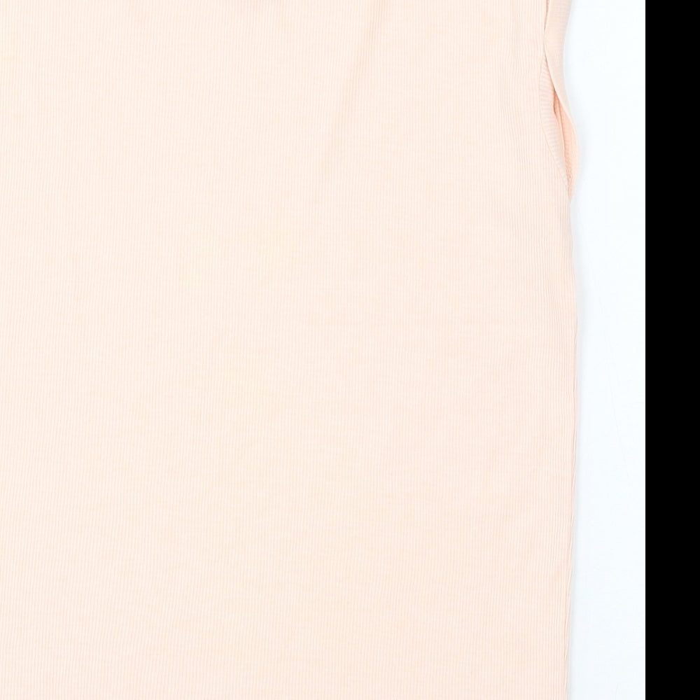 New Look Womens Pink Round Neck Polyester Pullover Jumper Size 8