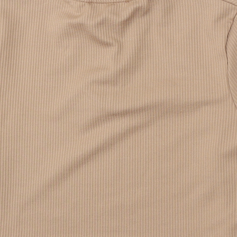 Primark Womens Brown Collared Polyester Pullover Jumper Size S
