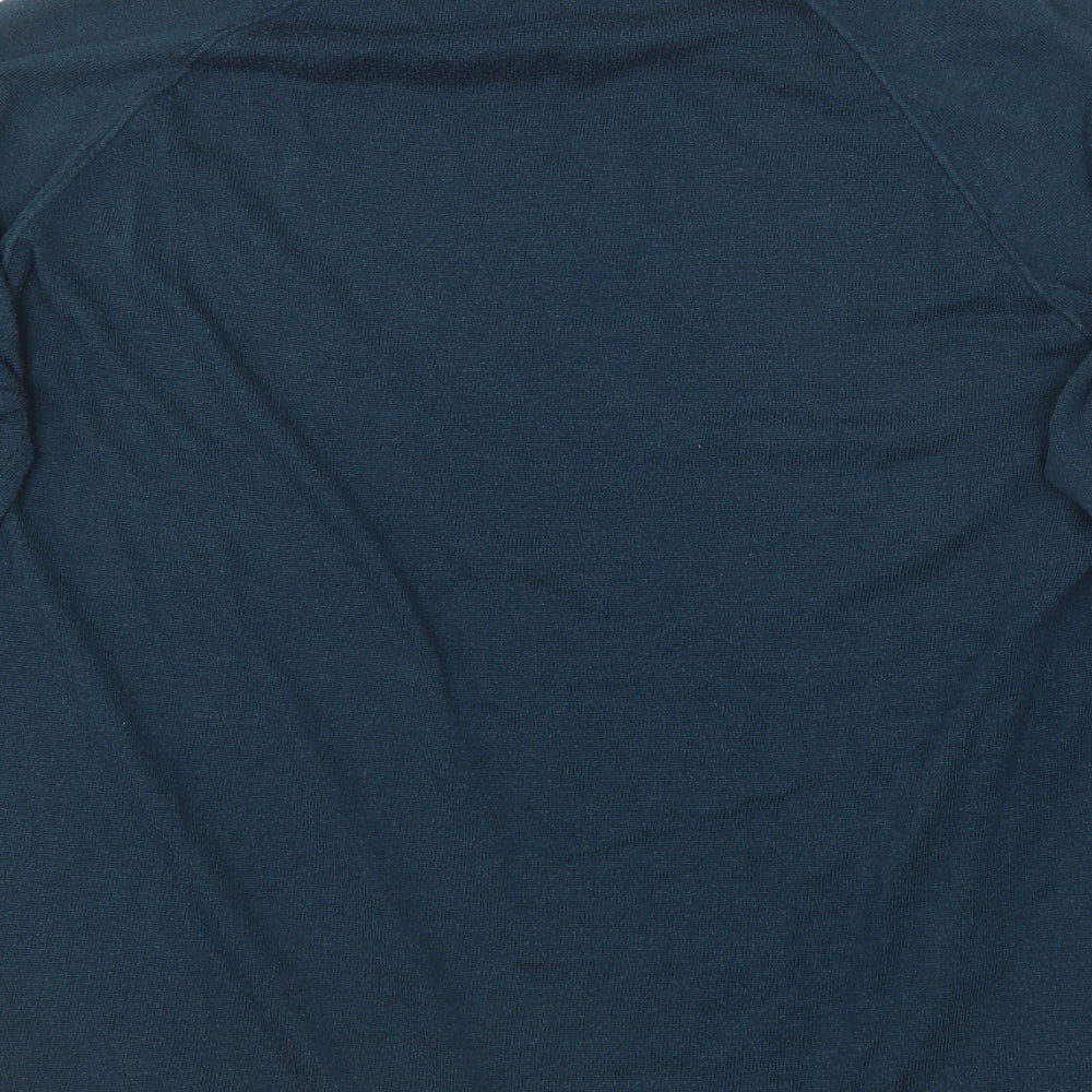 Oasis Womens Blue Round Neck Polyester Pullover Jumper Size 14