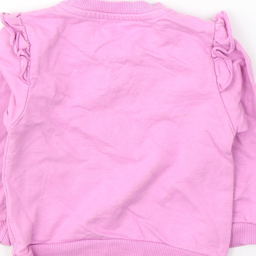 Studio Girls Pink Cotton Pullover Jumper Size 6-9 Months Pullover - LILY