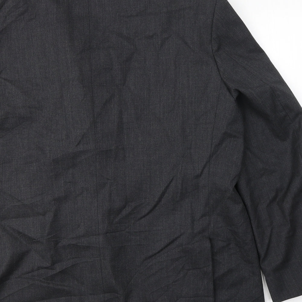 Marks & Spencer Mens Grey Wool Jacket Suit Jacket Size 46