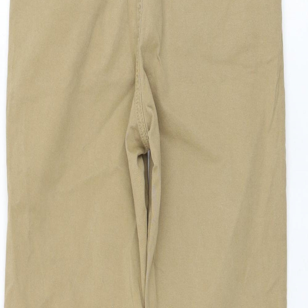 NEXT Boys Brown Cotton Capri Jeans Size 9 Months Regular Zip