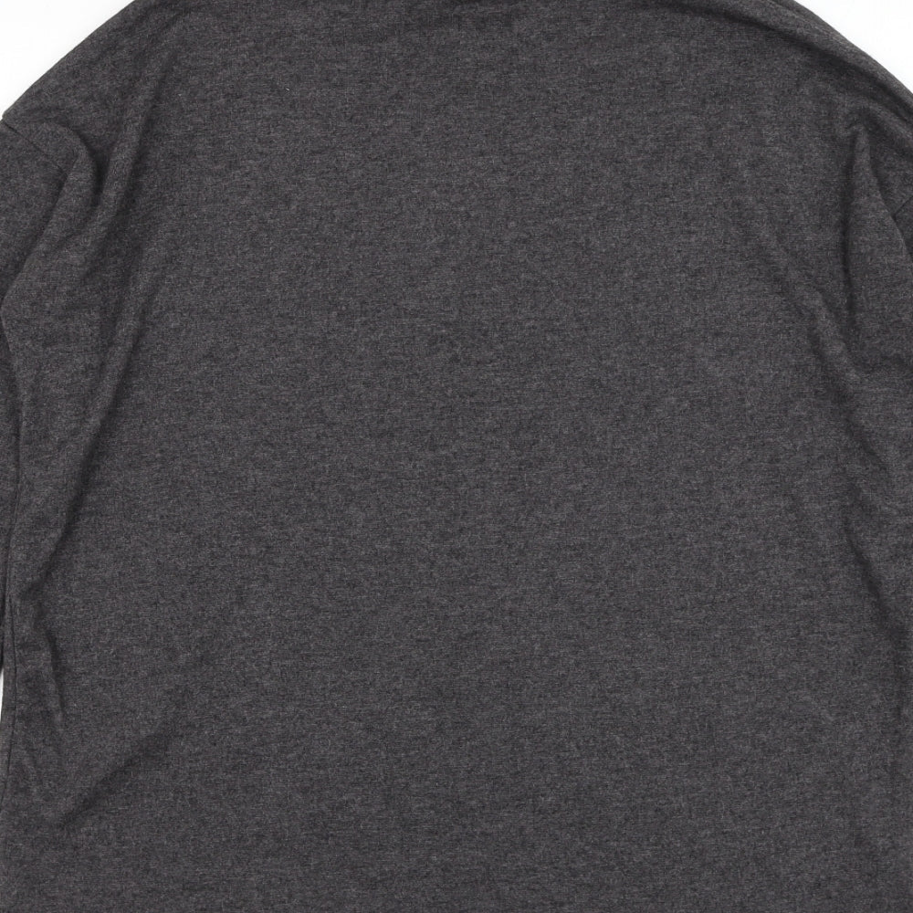 New Look Womens Grey Roll Neck Polyester Pullover Jumper Size 8