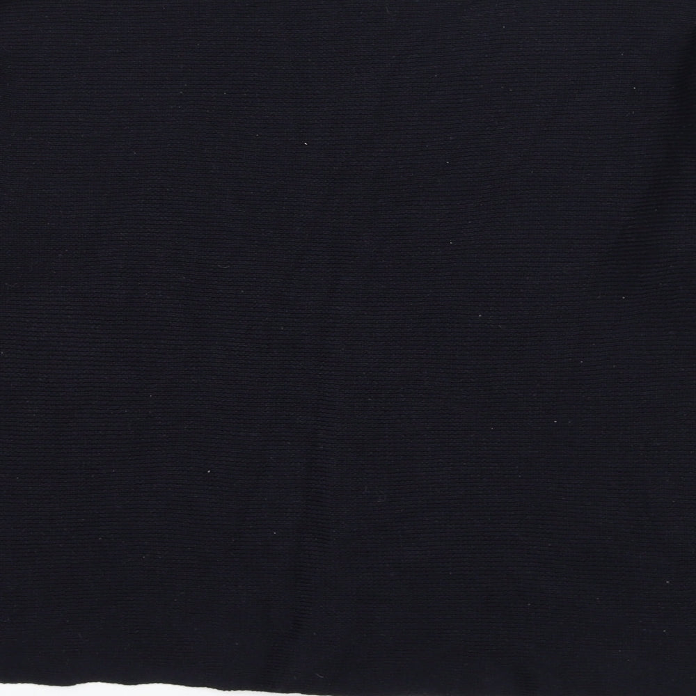H&M Womens Blue Round Neck Polyester Pullover Jumper Size XS