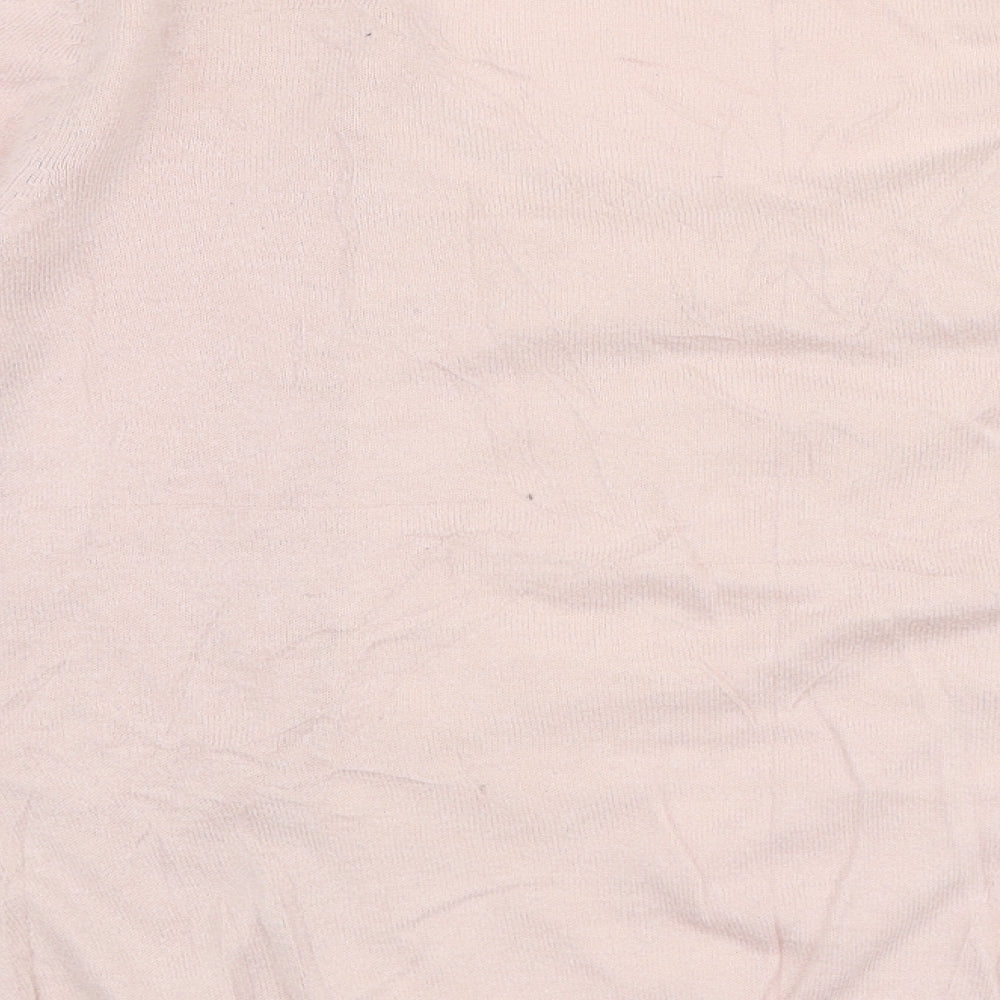 NEXT Womens Pink Round Neck Cotton Pullover Jumper Size 14