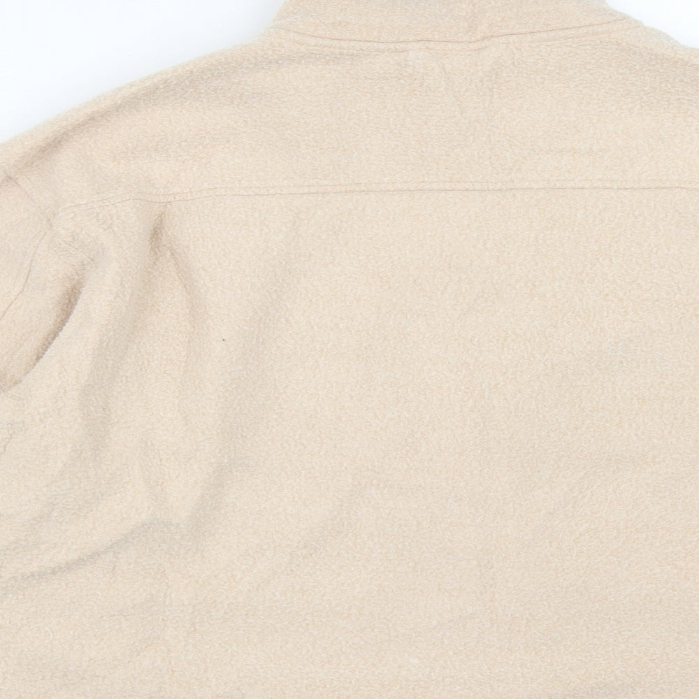 vivchi Womens Beige Jacket Size S Button