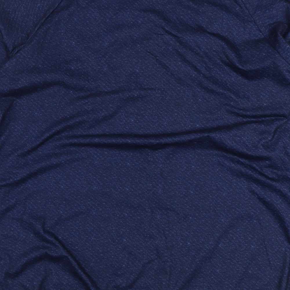 Preworn Womens Blue Polyester Pullover Sweatshirt Size L Pullover