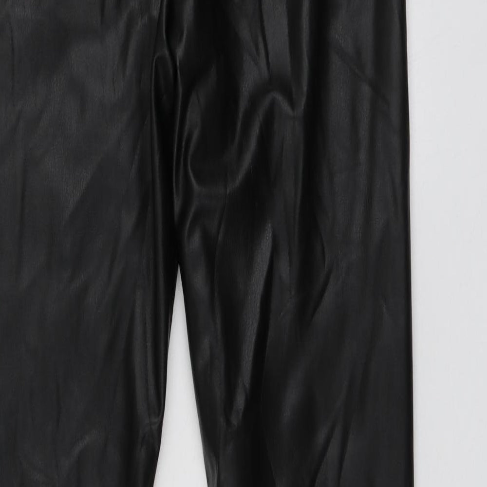 M&Co Womens Black Polyester Jegging Trousers Size 12 L29 in Regular