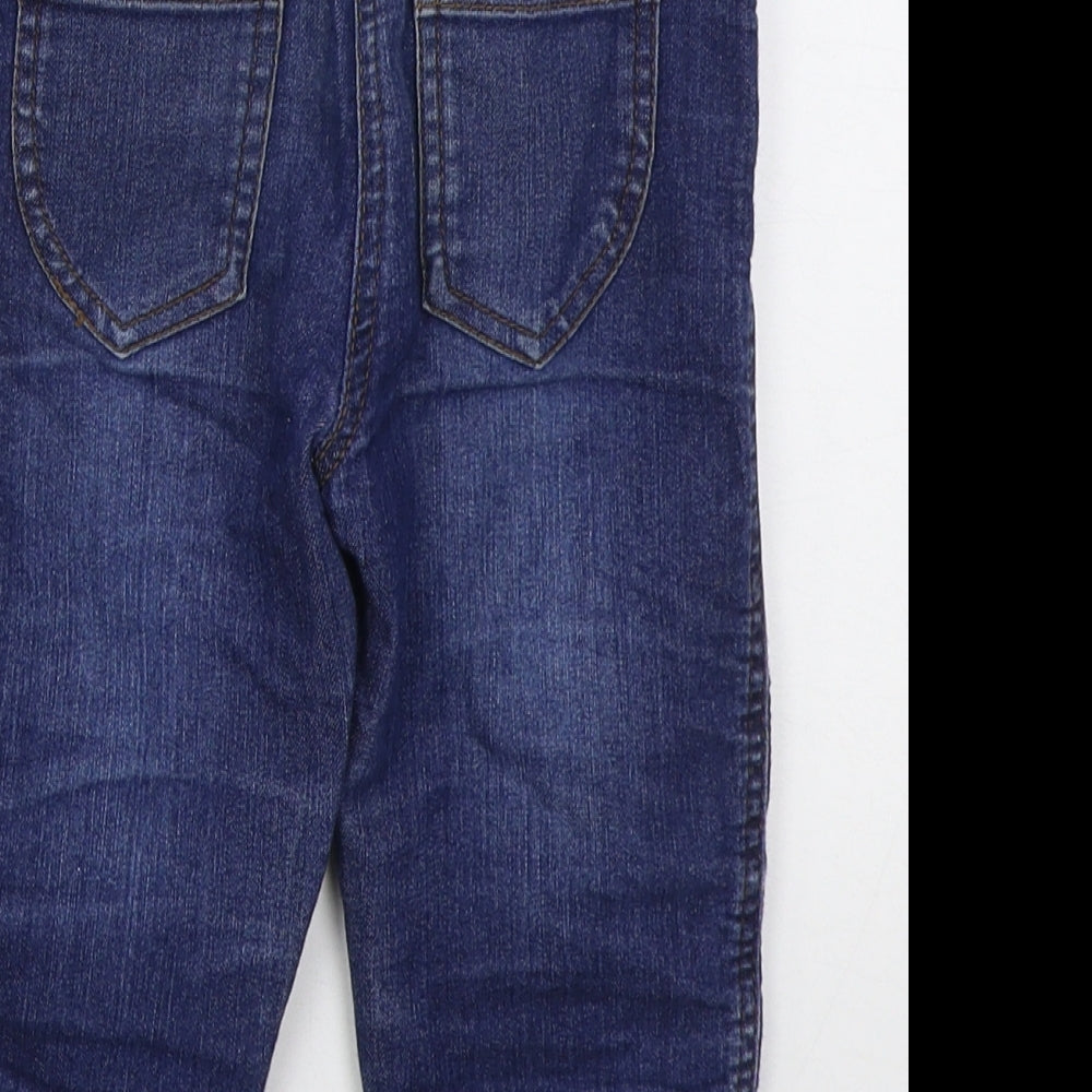 Minnie Minors Girls Blue Cotton Straight Jeans Size 5 Years Regular Button