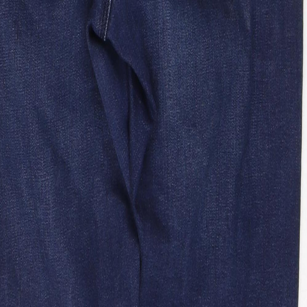 Marks & Spencer Womens Blue Cotton Jegging Jeans Size 8 L29 in Regular Button