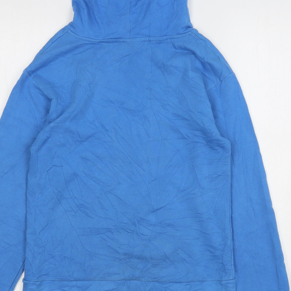Topshop Womens Blue Cotton Pullover Hoodie Size 6