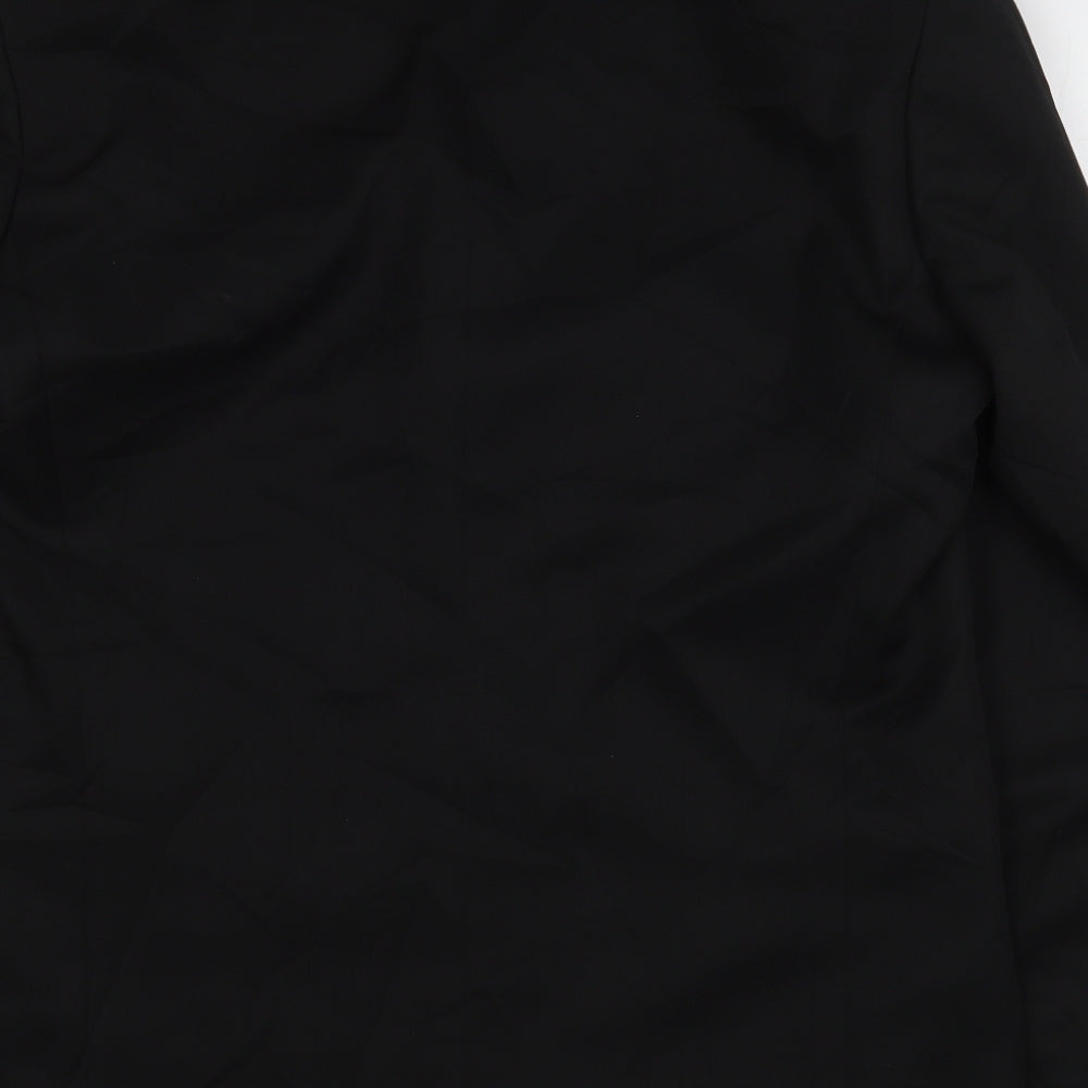 Zantos Mens Black Polyester Jacket Suit Jacket Size 40