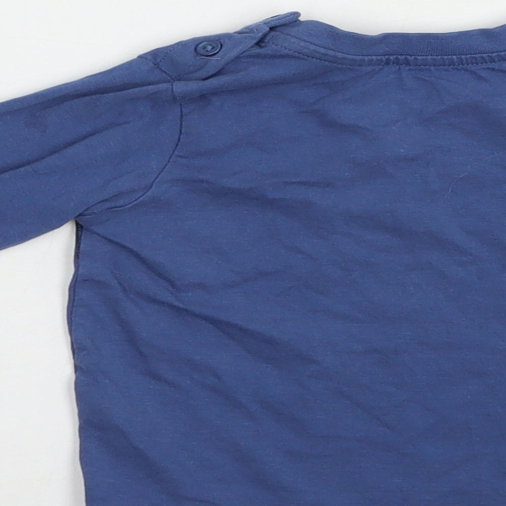 Matalan Baby Blue Cotton Pullover T-Shirt Size 6-9 Months Crew Neck Pullover - Best Grandad