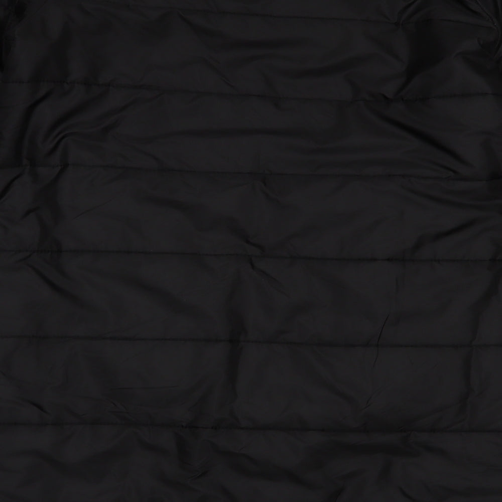 Y-G-S Womens Black Overcoat Coat Size L