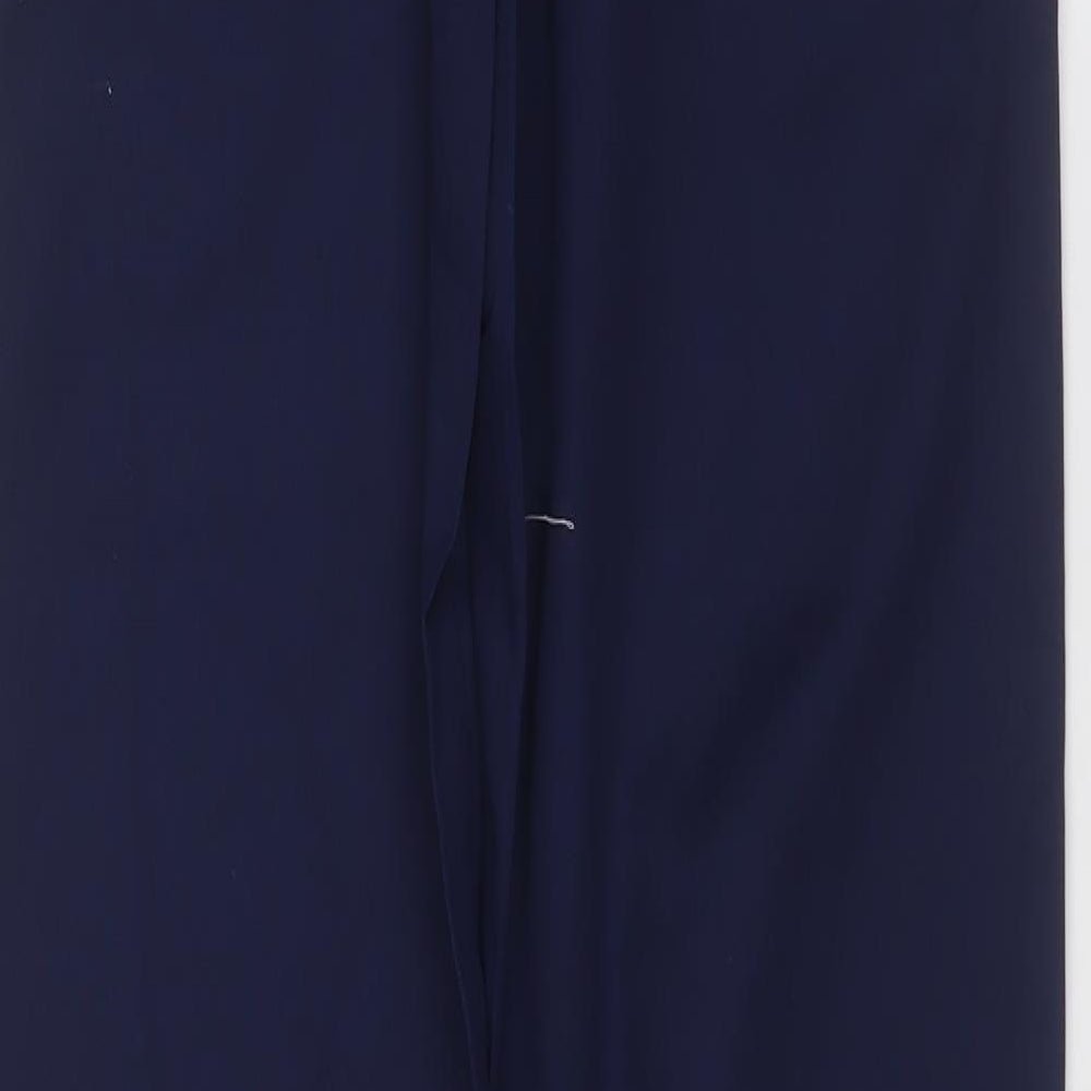 simon jersey Mens Blue Polyester Trousers Size XS L33 in Regular