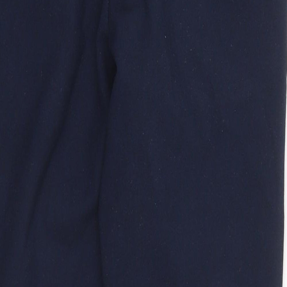Next Boys Blue Polyester Dress Pants Trousers Size 9 Months L22 in Regular Zip