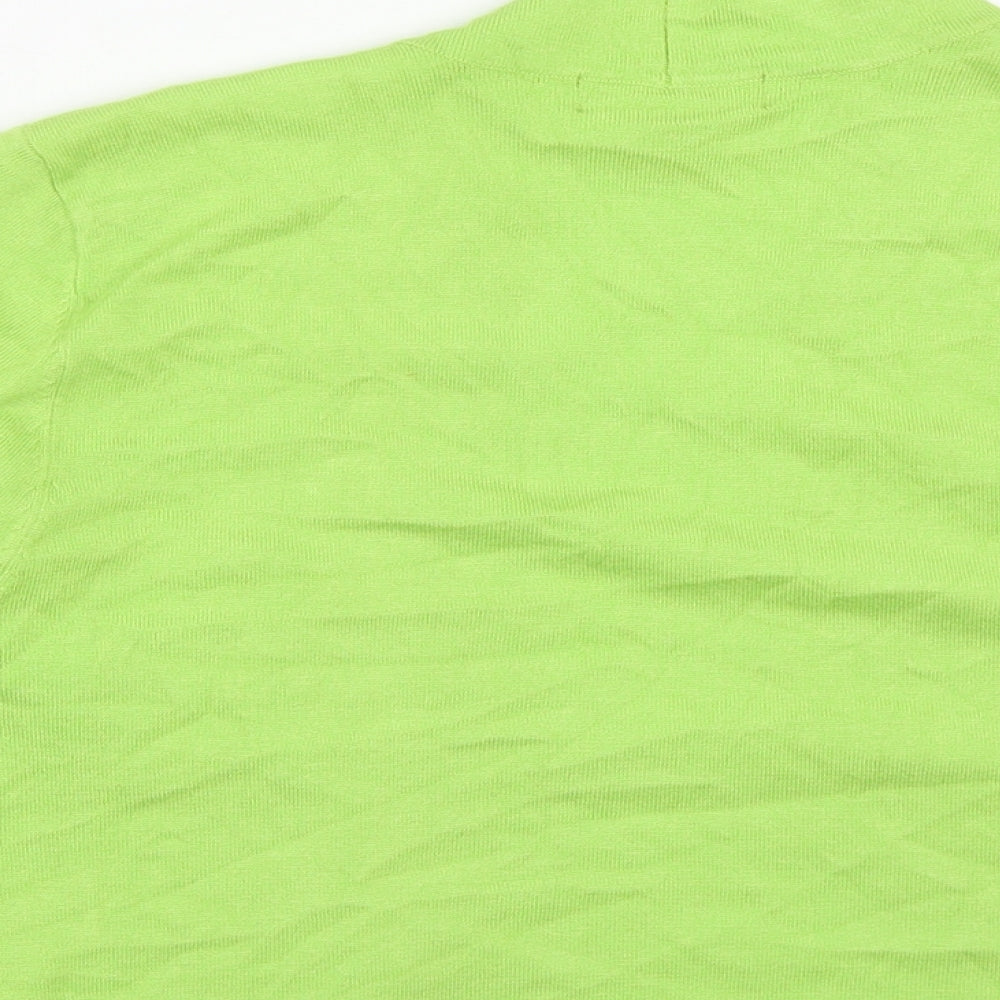 Jessica Howard Womens Green V-Neck Viscose Pullover Jumper Size 16