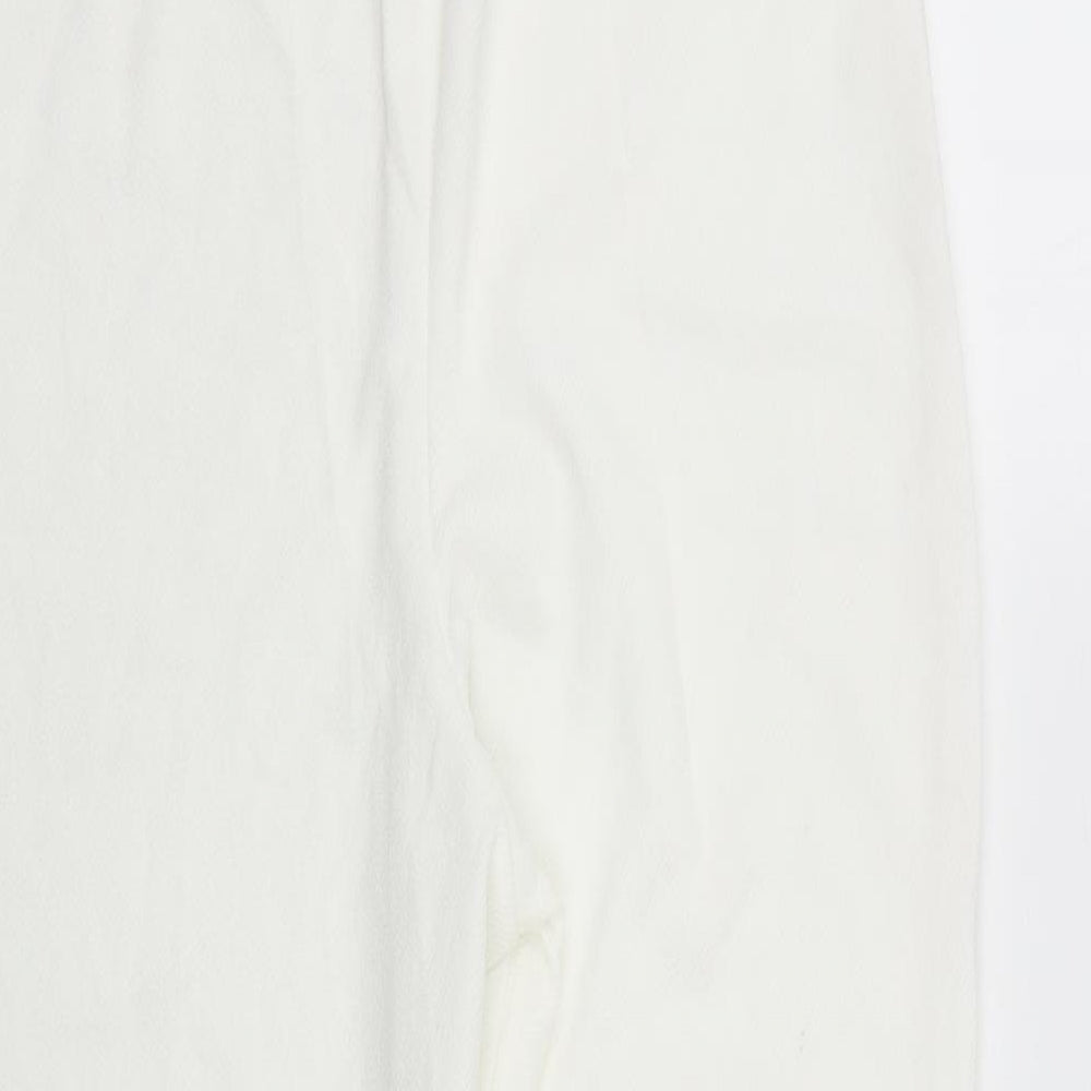 Preworn Womens White Polyester Playsuit One-Piece Size 20