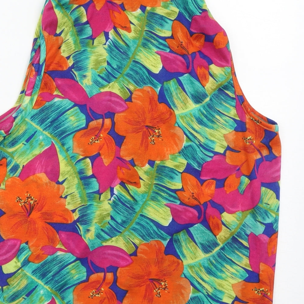 Atmosphere Womens Multicoloured Floral Polyester Basic Button-Up Size 12 Collared