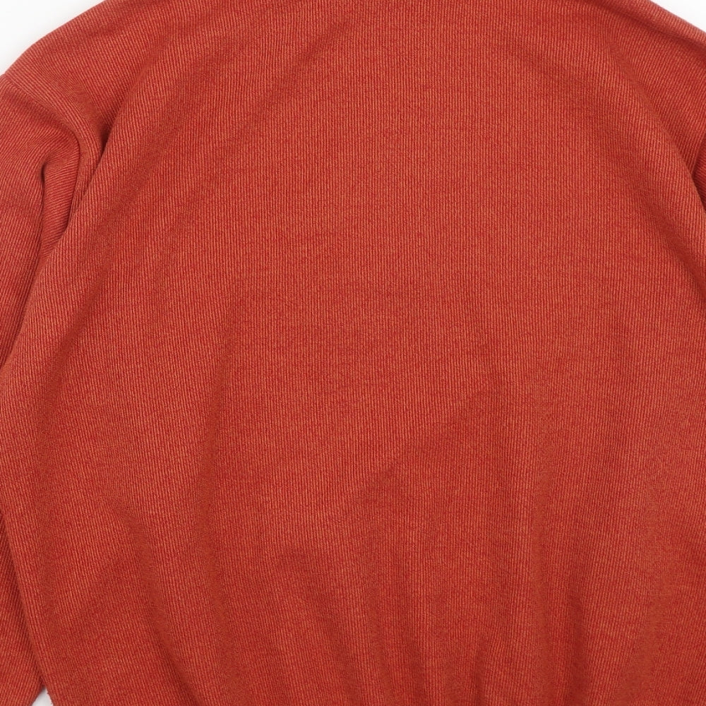 Premier Man Mens Orange Polyester Pullover Sweatshirt Size S
