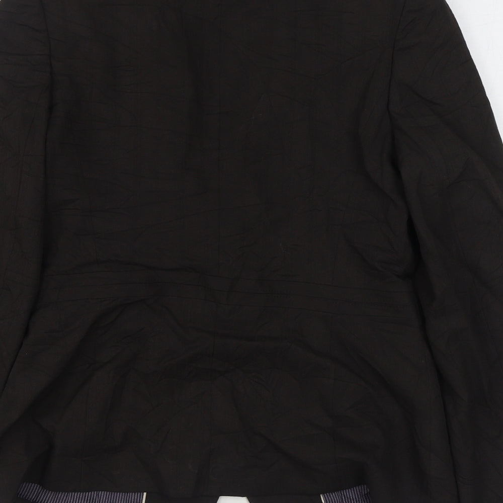 NEXT Womens Brown Jacket Blazer Size 10 Button