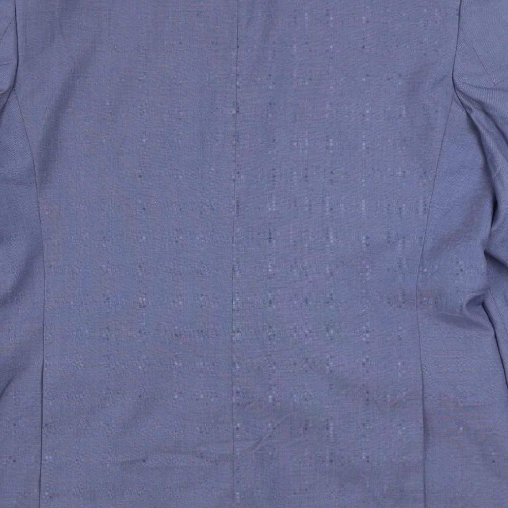 Burton Mens Blue Polyester Jacket Suit Jacket Size 44