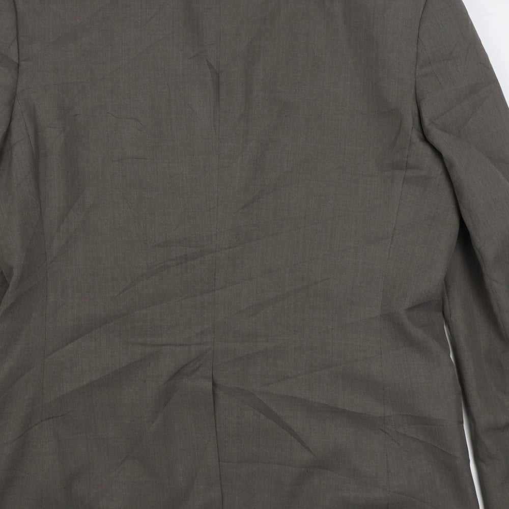 George Mens Blue Polyester Jacket Suit Jacket Size 40