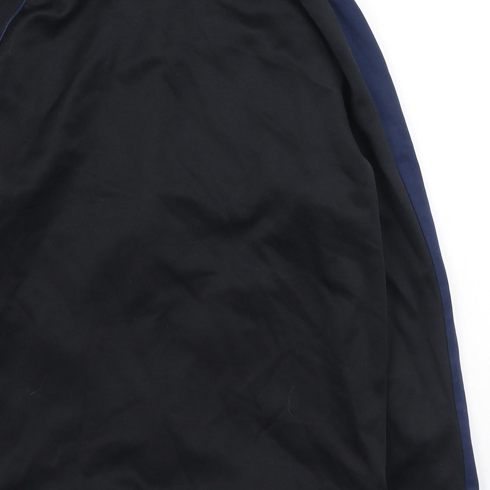 Marks & Spencer Boys Black Round Neck Polyester Full Zip Jumper Size 9-10 Years