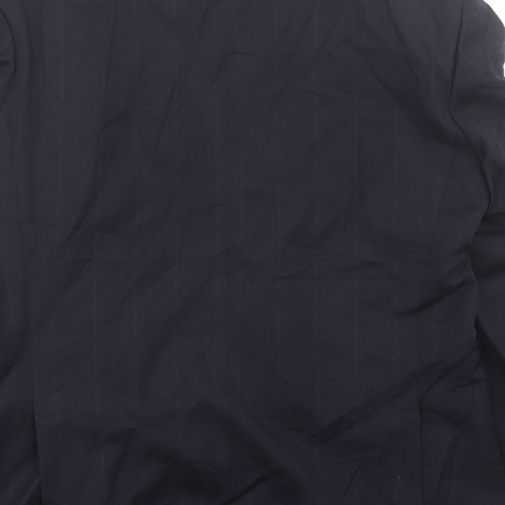 Marks & Spencer Mens Blue Wool Jacket Suit Jacket Size 40