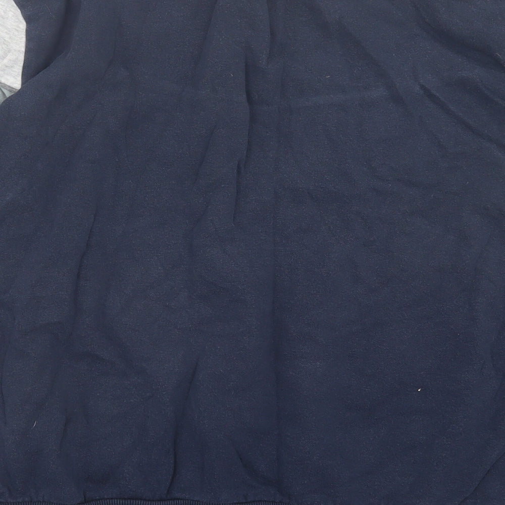 George Mens Blue Cotton Pullover Sweatshirt Size M
