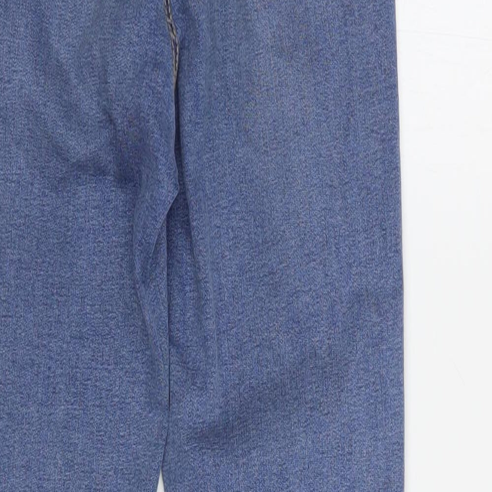 Topshop Womens Blue Cotton Skinny Jeans Size 25 in L30 in Regular Button