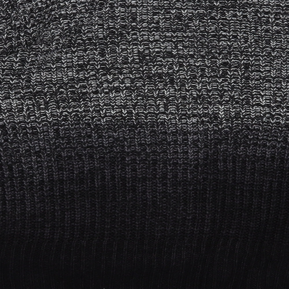Topshop Womens Black Crew Neck Acrylic Pullover Jumper Size 10