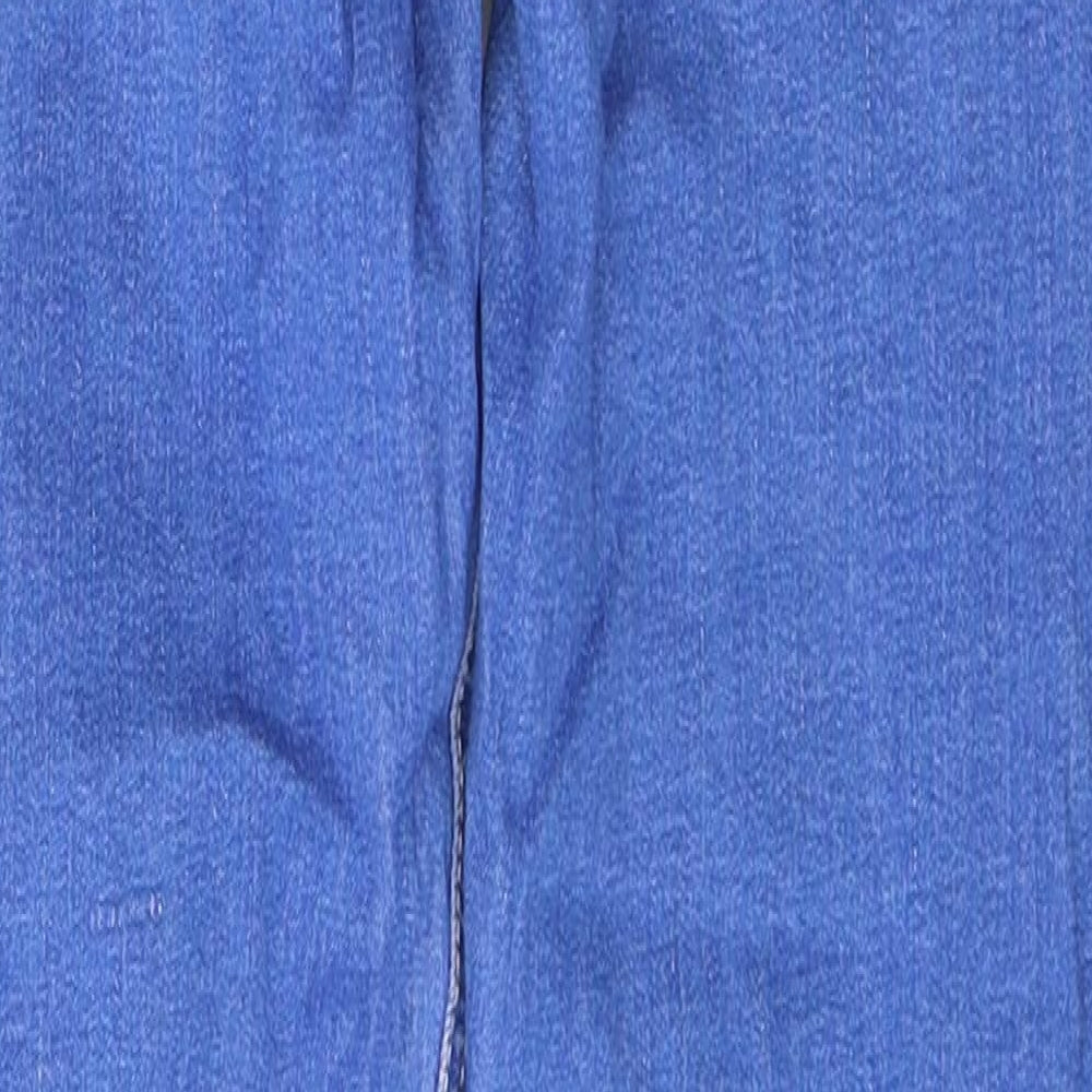Stradivarius Womens Blue Cotton Skinny Jeans Size 6 L26 in Slim Button