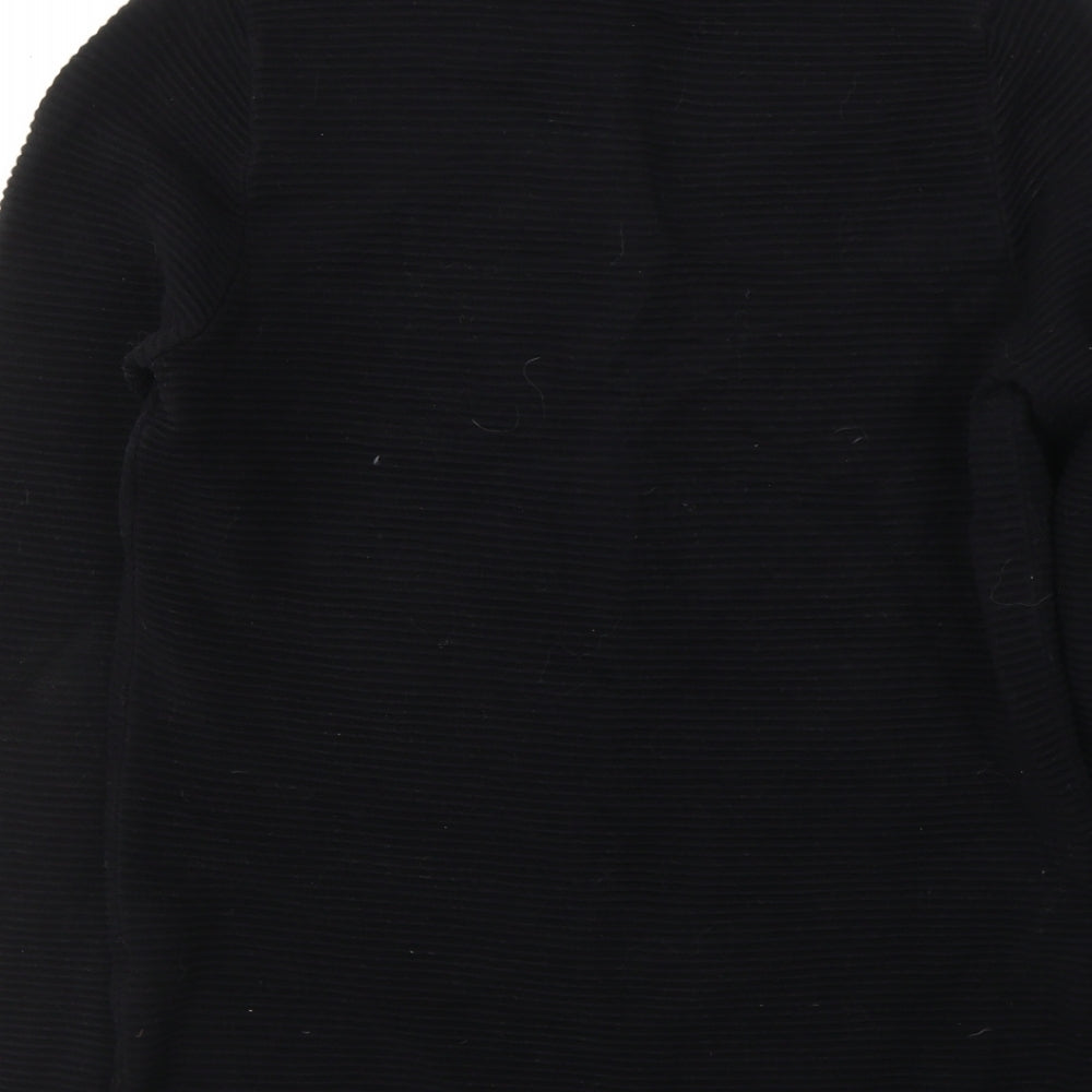 NEXT Boys Black Round Neck Cotton Pullover Jumper Size 14 Years Pullover