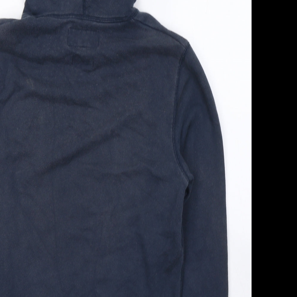 Jack Wills Mens Blue Cotton Pullover Hoodie Size XS
