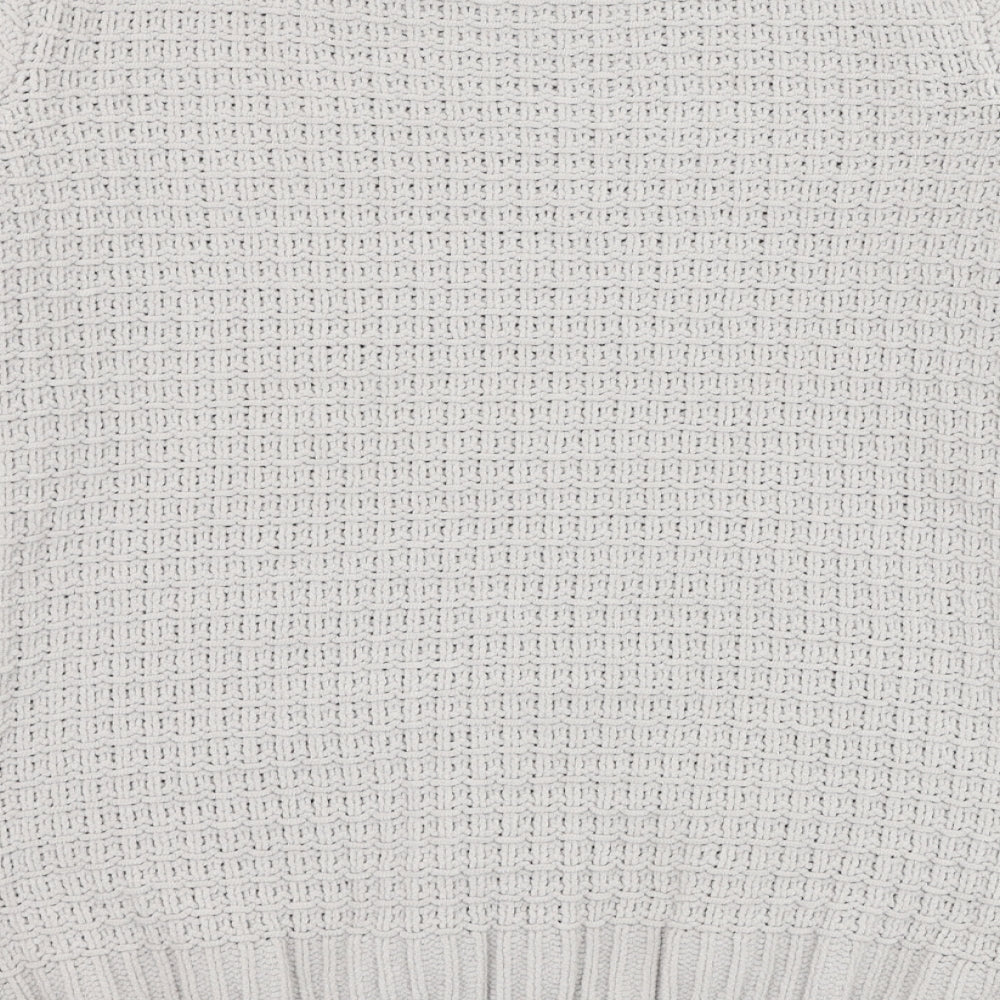 River Island Womens Grey Round Neck Polyester Pullover Jumper Size M