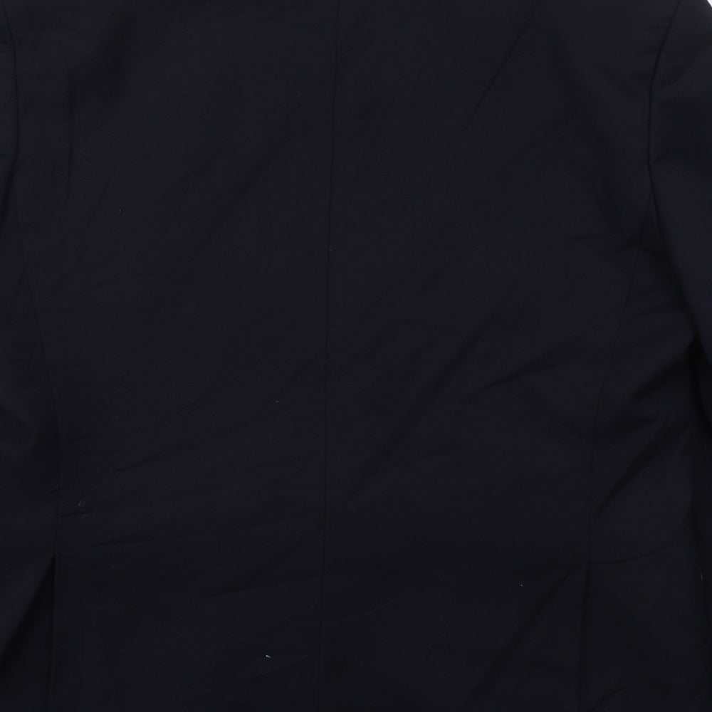 Burton Mens Blue Polyester Jacket Suit Jacket Size 42