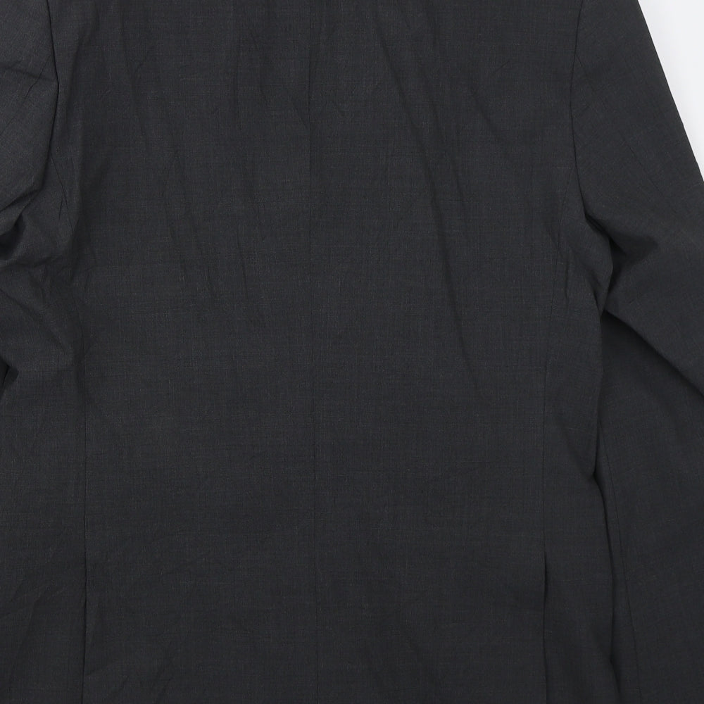 Marks & Spencer Mens Grey Polyester Jacket Suit Jacket Size 40