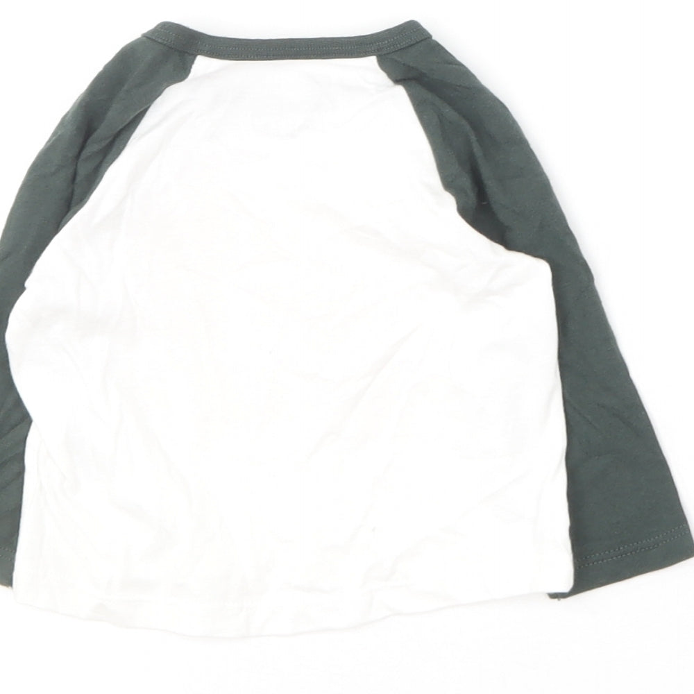 F&F Baby Multicoloured Cotton Basic T-Shirt Size 0-3 Months Round Neck - Future Heart Breaker
