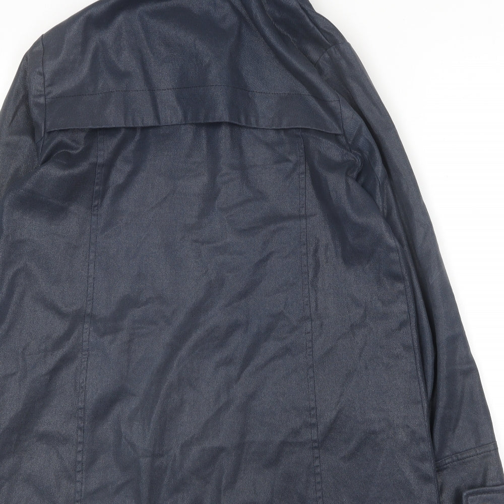 Topshop Womens Blue Jacket Coat Size 10