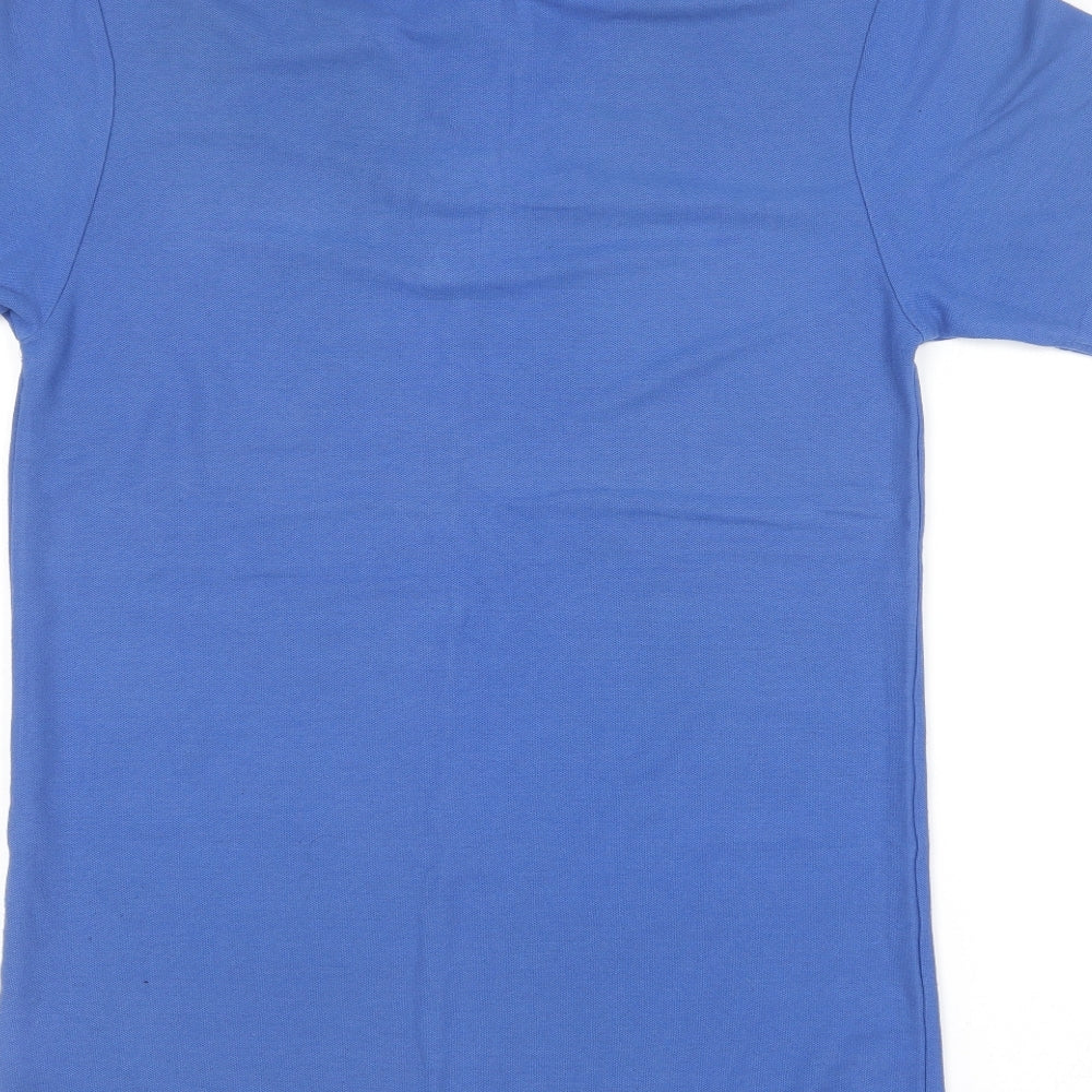 Alexandra Mens Blue Polyester Polo Size S Collared