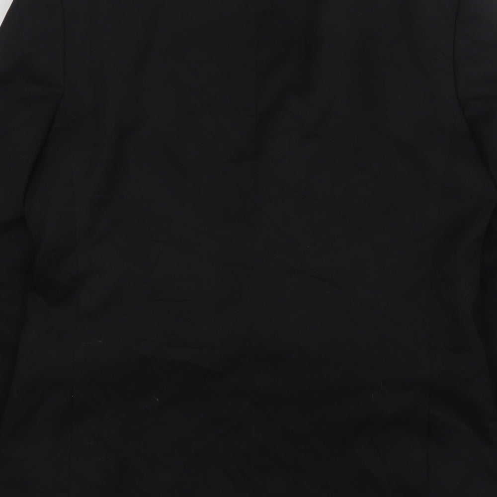 Tom English Mens Black Polyester Jacket Suit Jacket Size 38