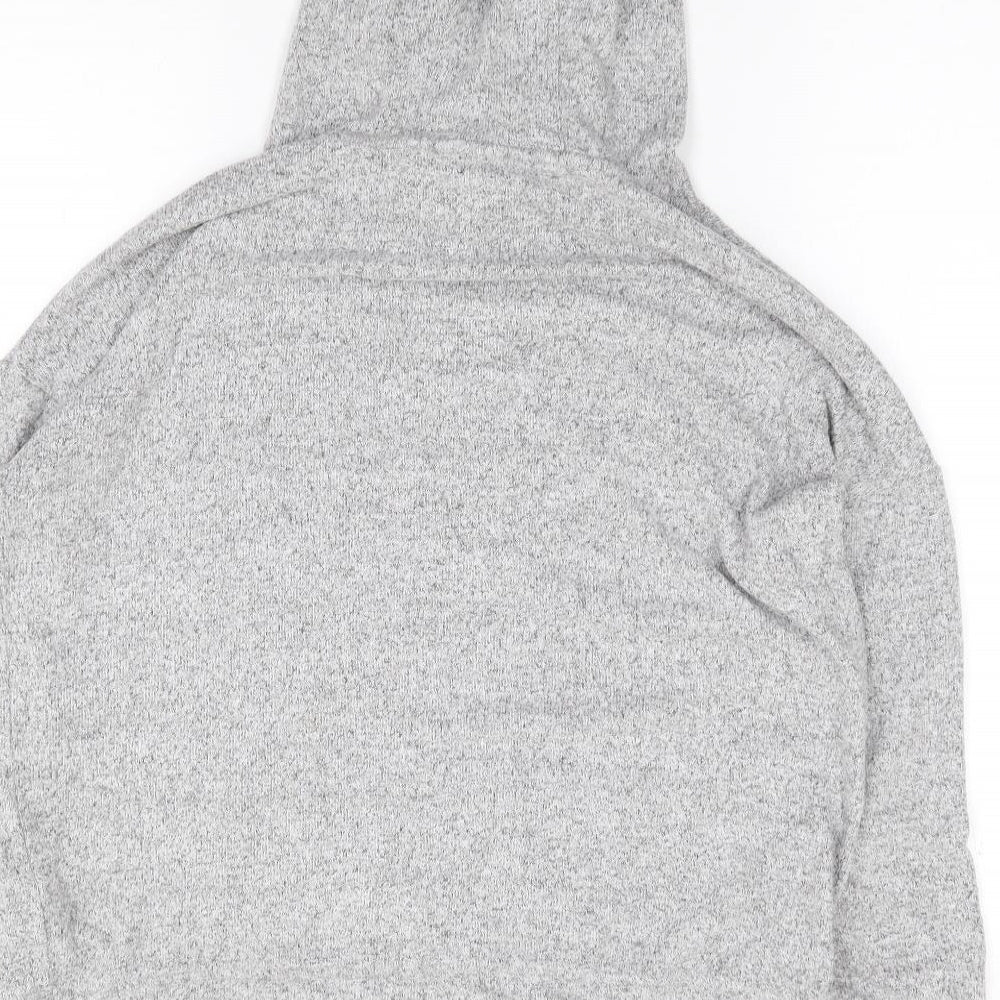 F&F Womens Grey Viscose Pullover Hoodie Size 10 Pullover - Lounge