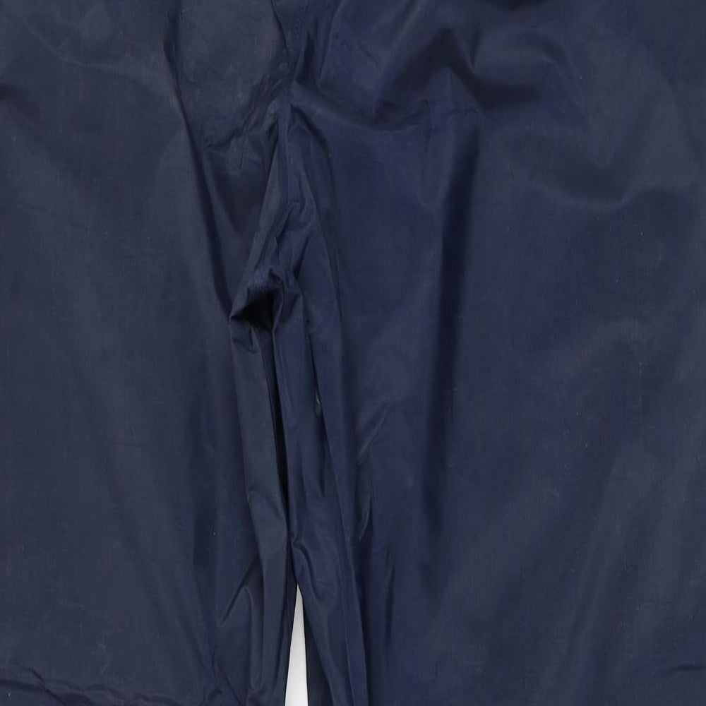 Stormbreak Mens Blue Polyester Rain Trousers Trousers Size L L28 in Regular
