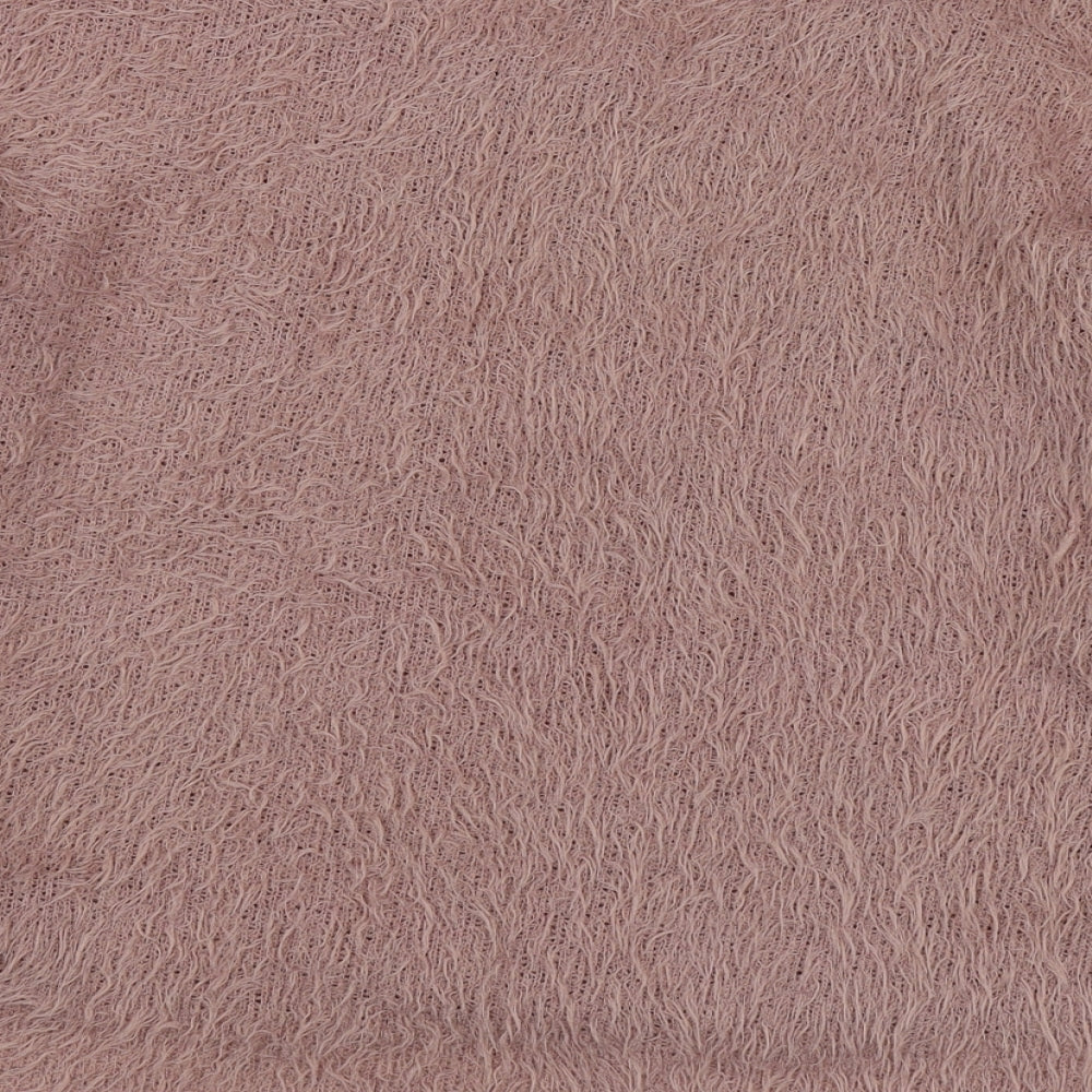 Primark Womens Pink Round Neck Polyester Pullover Jumper Size XS
