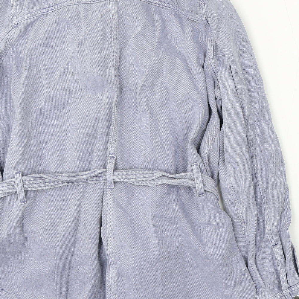 NEXT Womens Blue Jacket Size 12 Snap