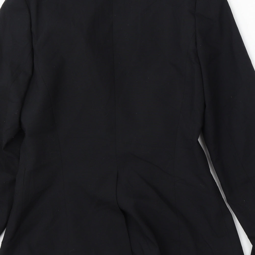 Warehouse Womens Black Polyester Jacket Suit Size 8